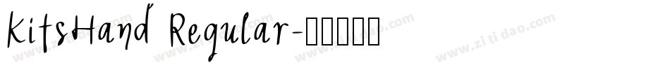 KitsHand Regular字体转换